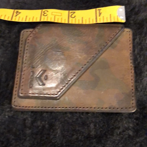 Vintage High End Leather Camo J-Fold. Jungle magnetic FPW. NWT - Picture 7 of 12